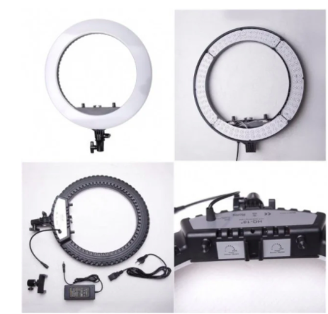 Кільцева професійна led лампа D45 см HQ18 з пультом (HQ 18-VP) - фото 9