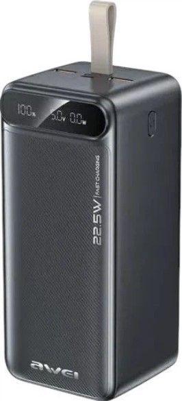 Повербанк Awei PA-13 50000 mAh PD 22,5W LED UA UCRF Black (1731465)
