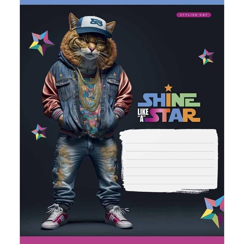 Школьная тетрадь в линейку Школярик 12 листов Разноцветный (NB-286-Z-420)