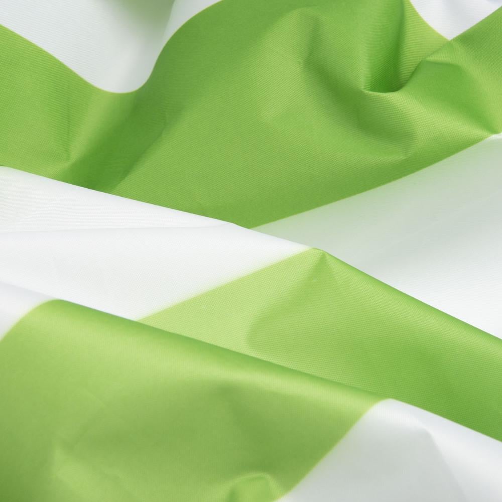 Тканина тентова Оксфорд 160 г/м2 смуга широка Білий/Салатовий (22610)