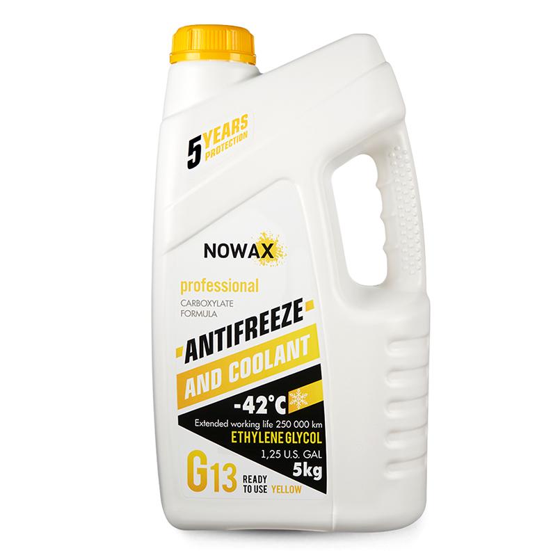 Антифриз NOWAX YELLOW G13 (желтый) 5кг