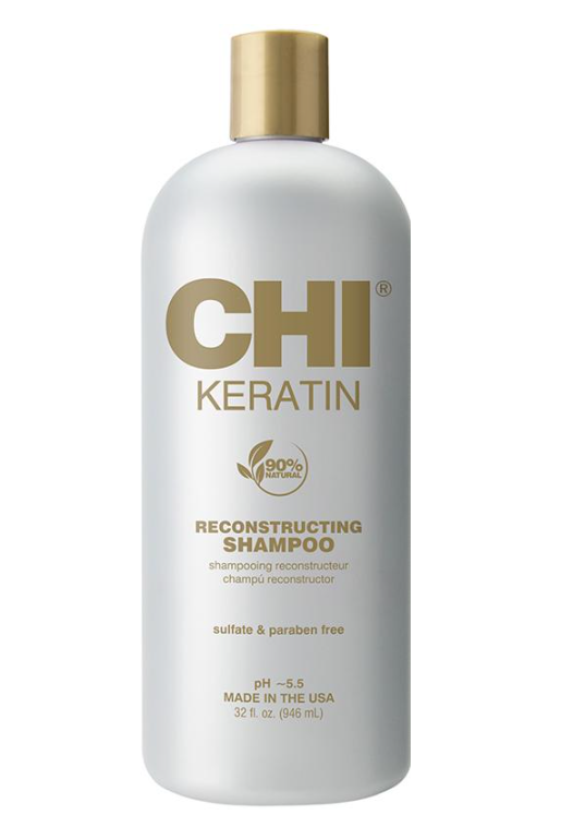 Шампунь восстановительный с кератином CHI Keratin Reconstructing для сухих и поврежденных волос 946 мл (31923)