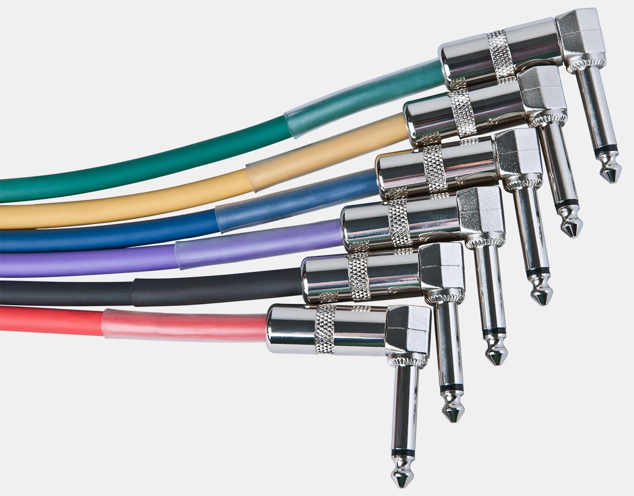 Патч-кабелі Joyo CM-05 jack 6.35 кутовий jack 6.35 кутовий 0,36 м 6 шт. - фото 2 Патч-кабелі Joyo CM-05 jack 6.35 кутовий jack 6.35 кутовий 0,36 м 6 шт. - фото 2