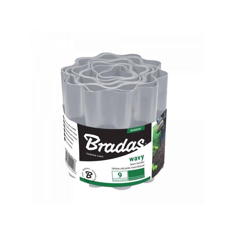 Бордюр волнистый газонный Bradas 9 м х 20 см Светло-серый (OBFLGY0920)