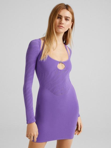 Платье Bershka 5678-405 M-L Фиолетовый (1111109411467)