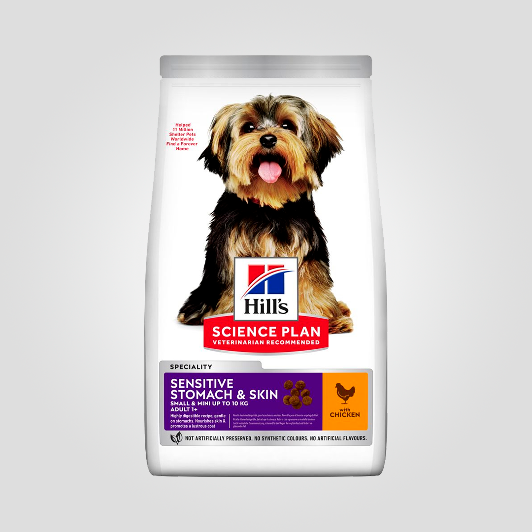 Корм сухой Hill's Science Plan Sensitive Stomach&Skin Small&Mini для собак мелких пород с курицей 6 кг (2218419206)