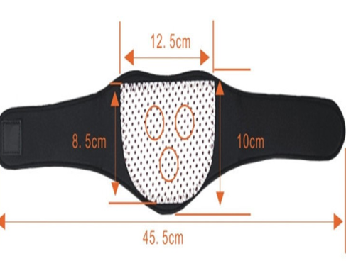 Турмаліновий магнітний бандаж-комір Self Heating Neck Guard Band для шиї Чорний - фото 2