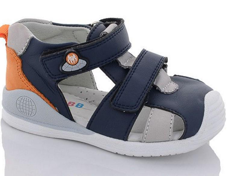 Сандалии Jong Golf K20303-1 р. 19 Черно-оранжевый (101272)