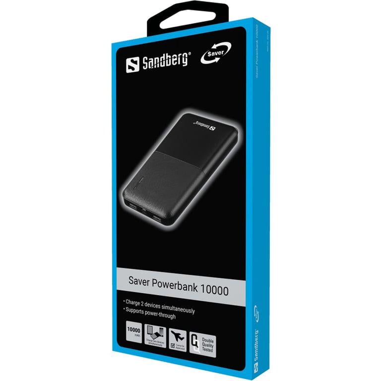 Повербанк Sandberg 10000 mAh Saver USB-C Micro-USB output USB-Ax2 Total 5V/2,4A (320-34) - фото 3