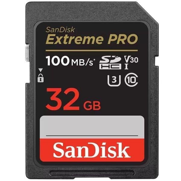 Карта пам'яті SanDisk SD 32GB C10 UHS-I U3 R100/W90MB/s Extreme Pro V30 (2979392572)