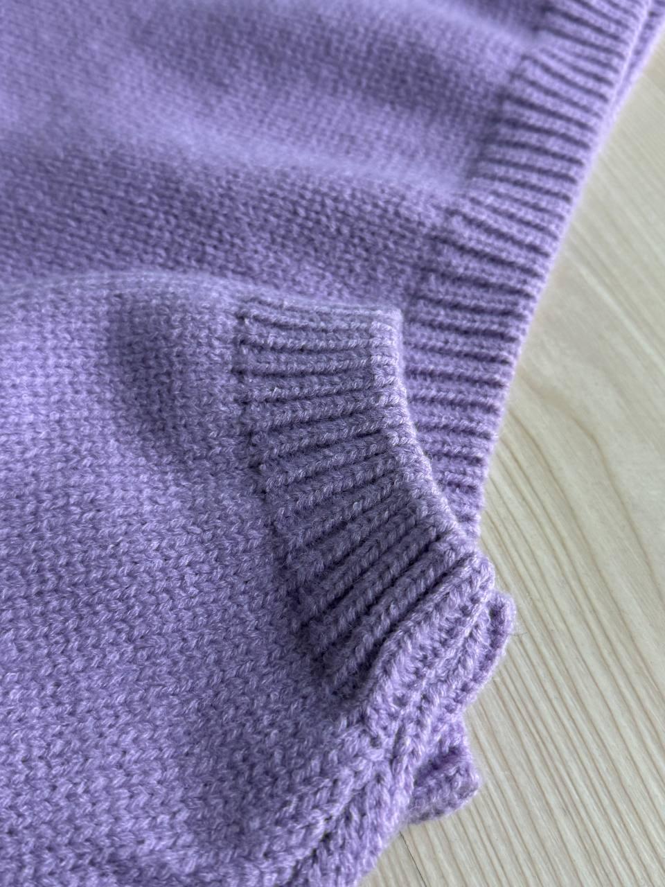 Светр жіночий Fancy Matinee 539 оверсайз однотонний OS Бузковий (5308) - фото 4