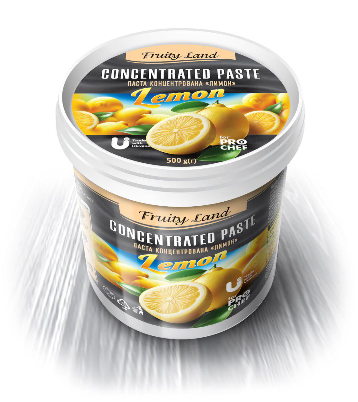 Паста концентрированная Fruityland Лимон 500 г