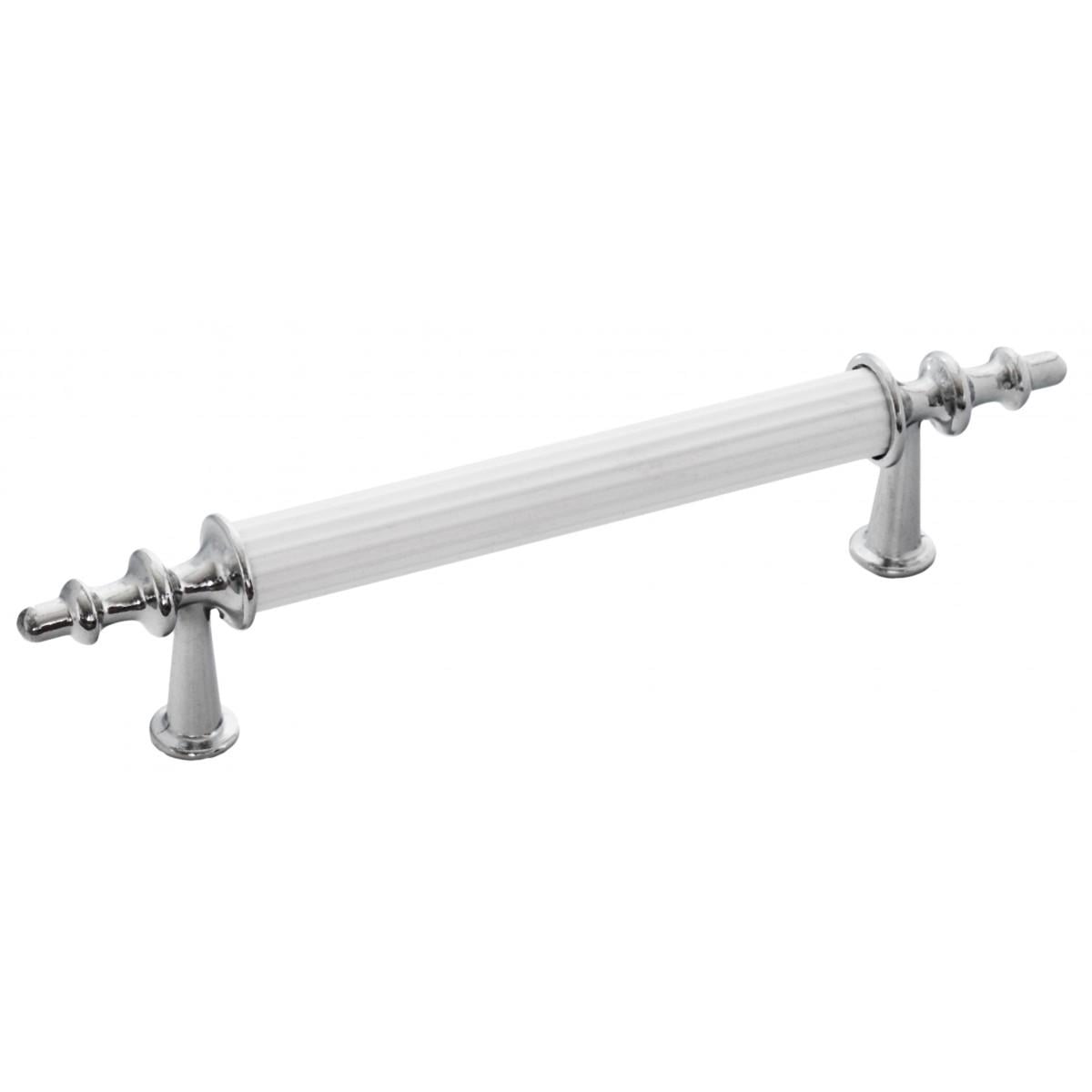 Ручка OZKM Alm Artemis Cizgili 3000-06/013 96 мм Хром/Белый