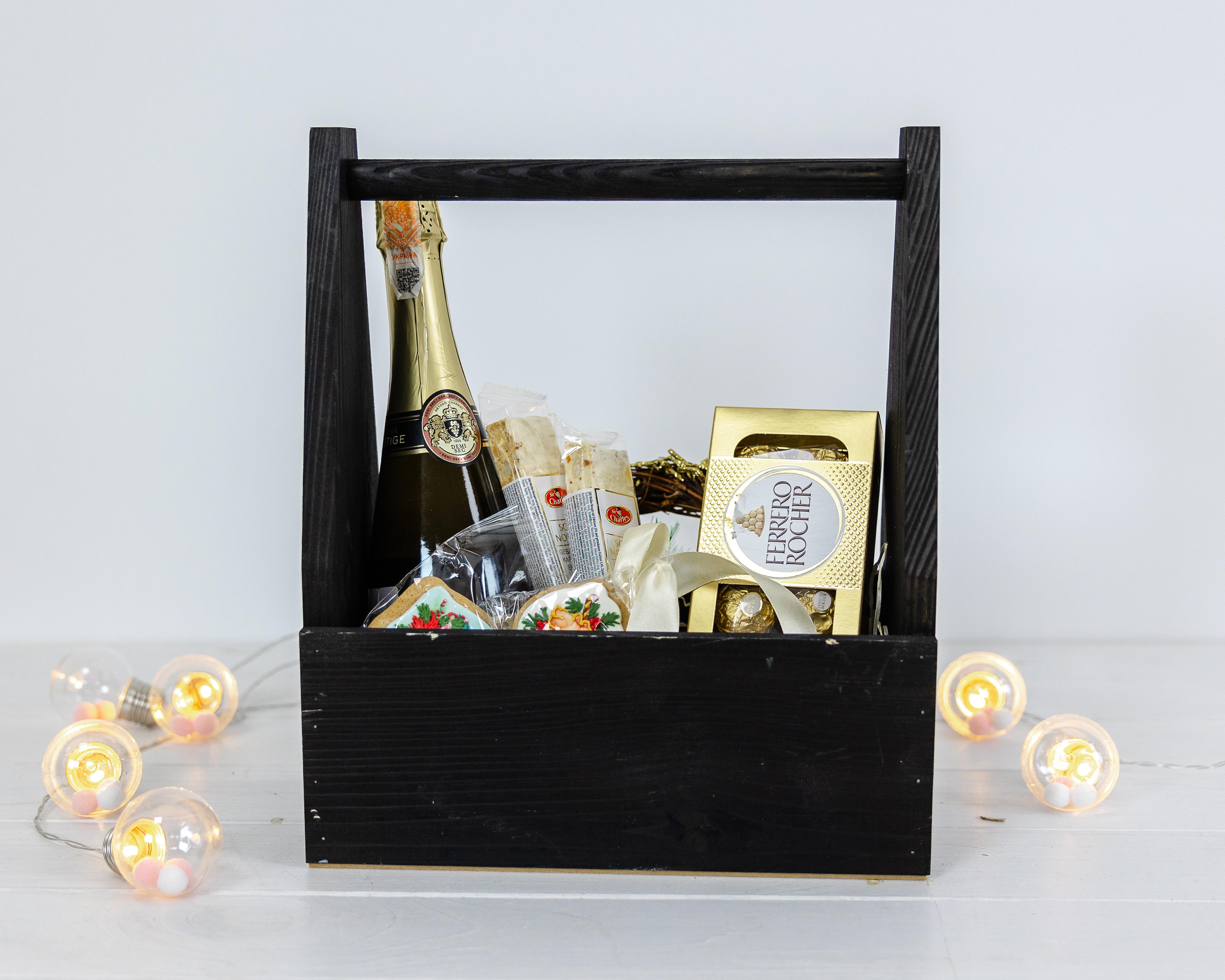 Ящик подарунковий дерев'яний Darunok box Чорний (0002127) - фото 5 Ящик подарунковий дерев'яний Darunok box Чорний (0002127) - фото 5