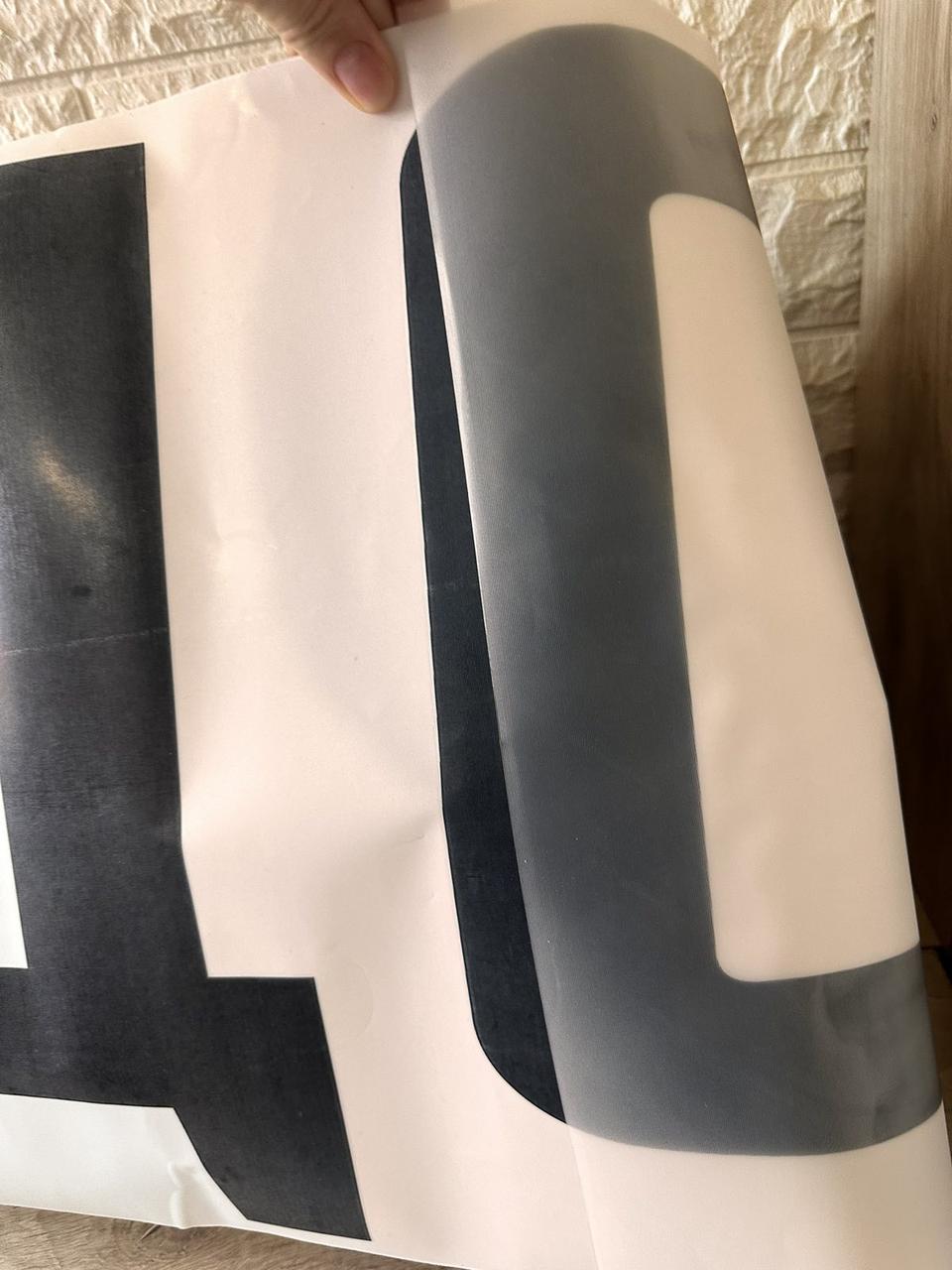 Наклейка виниловая на авто ФЕДОТ 150х33 см Черный (KG-9631) - фото 3