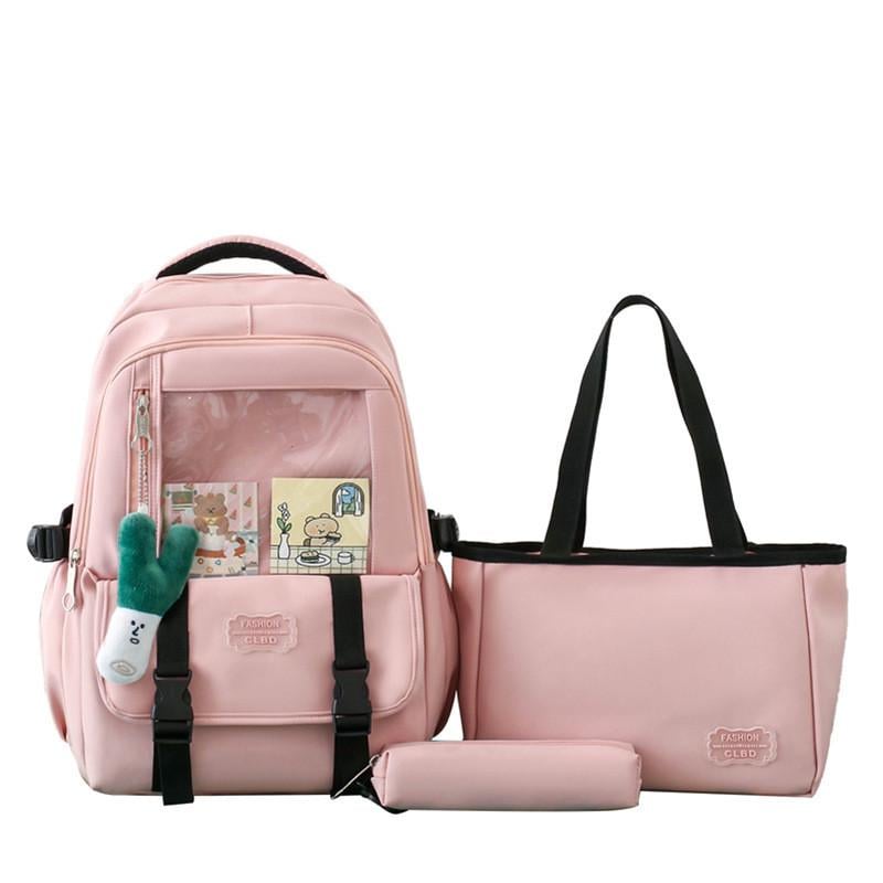Школьный рюкзак для девочки 3в1 Розовый (CL2426-2) - фото 1 Школьный рюкзак для девочки 3в1 Розовый (CL2426-2) - фото 1