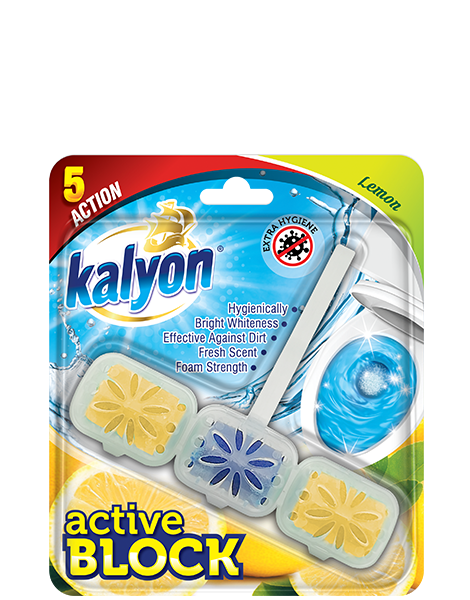 Туалетний блок для унітазу Kalyon Active Лимон 57 г (304394)