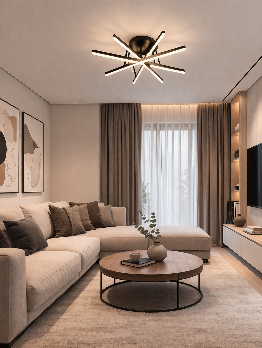 Люстра Light Balance LED 3 режима 73W (20325/5BK)