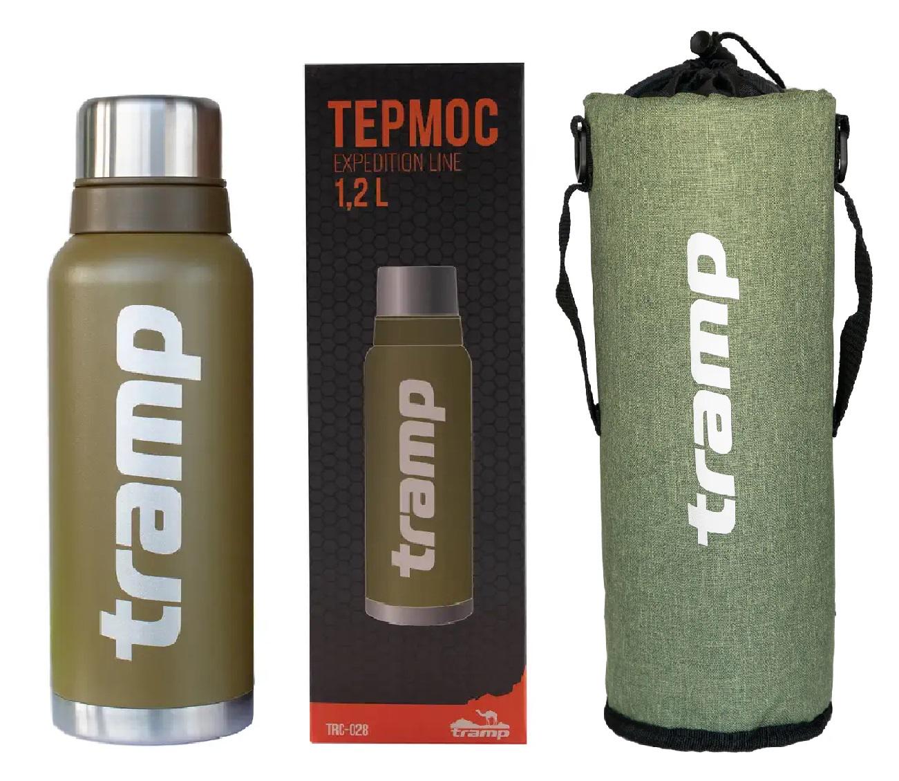 Термос Tramp Expedition 1,2 л + термочехол Olive (STAN-12OLV) - фото 2 Термос Tramp Expedition 1,2 л + термочехол Olive (STAN-12OLV) - фото 2