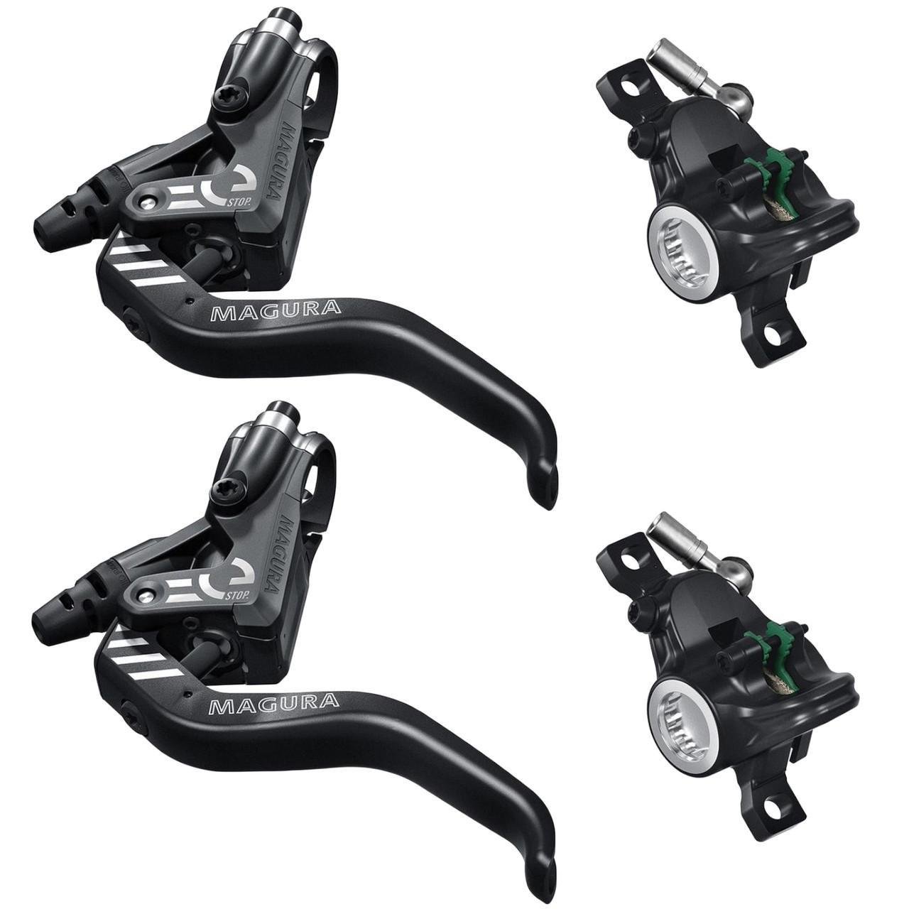 Тормоз дисковый гидравлический MAGURA MT4 eSTOP Front/Rear Black Silver (2833861667)