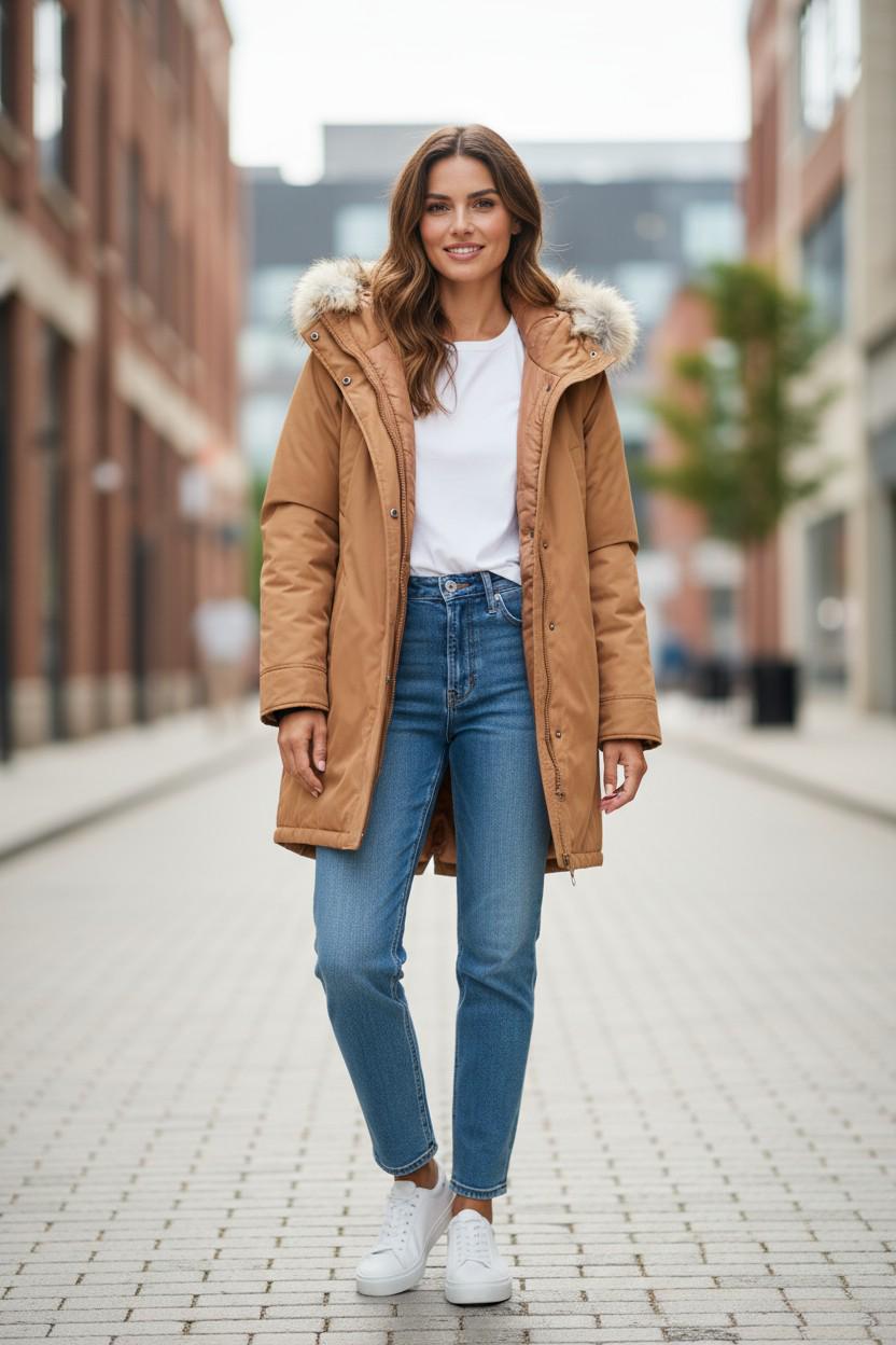 Куртка Vila 14077495x70 жіноча Коричневий р. 34 (194359-34) - фото 2 Куртка Vila 14077495x70 жіноча Коричневий р. 34 (194359-34) - фото 2