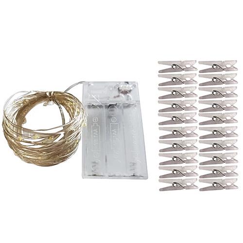 Гірлянда на батарейках з 25 прищіпками 5 м (1260370263) - фото 3 Гірлянда на батарейках з 25 прищіпками 5 м (1260370263) - фото 3