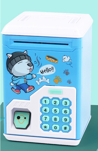 Скарбничка-сейф з кодовим замком 21х14,5х13 см (EL-510-13) - фото 4