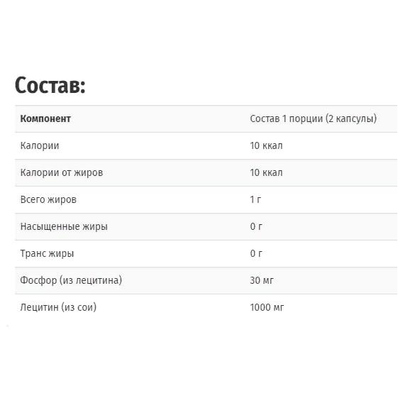 Лецитин Solaray Lecithin 1000 мл 100 Caps (SOR-08300) - фото 3