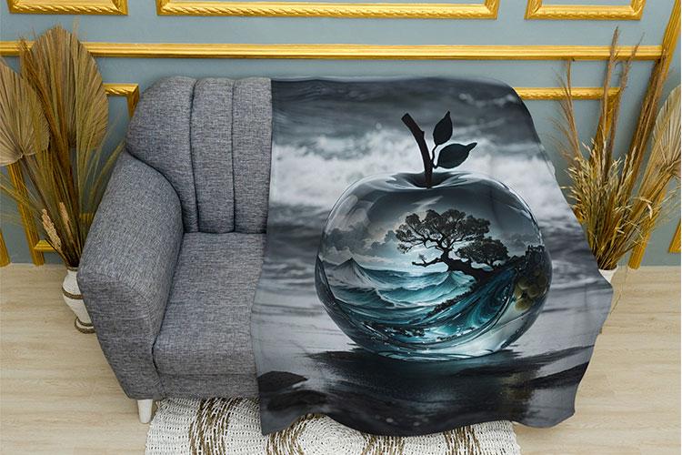 Плед PromoZP Стеклянное яблоко плюш однослойный 150х210 см (102410-1)