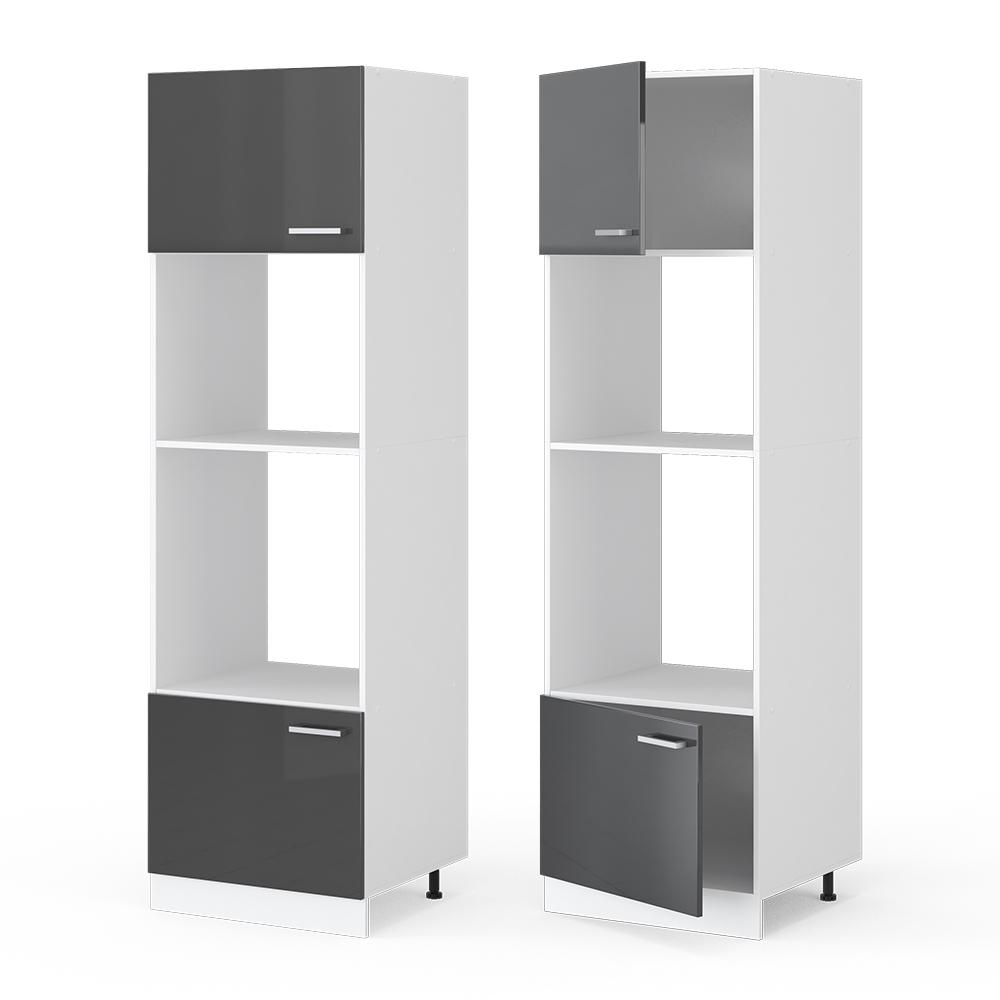 Шкаф духовка/микроволновка 60х207 Vicco Антрацит - фото 4 Шкаф духовка/микроволновка 60х207 Vicco Антрацит - фото 4