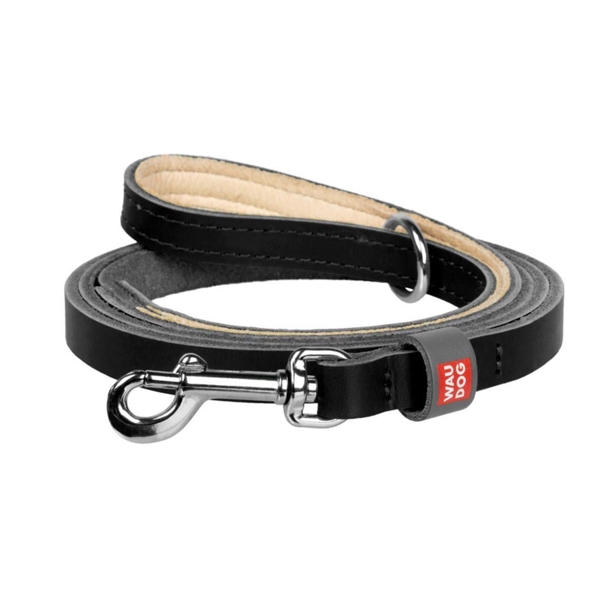 Поводок для кошек/мелких собак кожаный Waudog Classic XXS/XS 12 мм х 122 см Черный (60321 Col) Поводок для кошек/мелких собак кожаный Waudog Classic XXS/XS 12 мм х 122 см Черный (60321 Col)