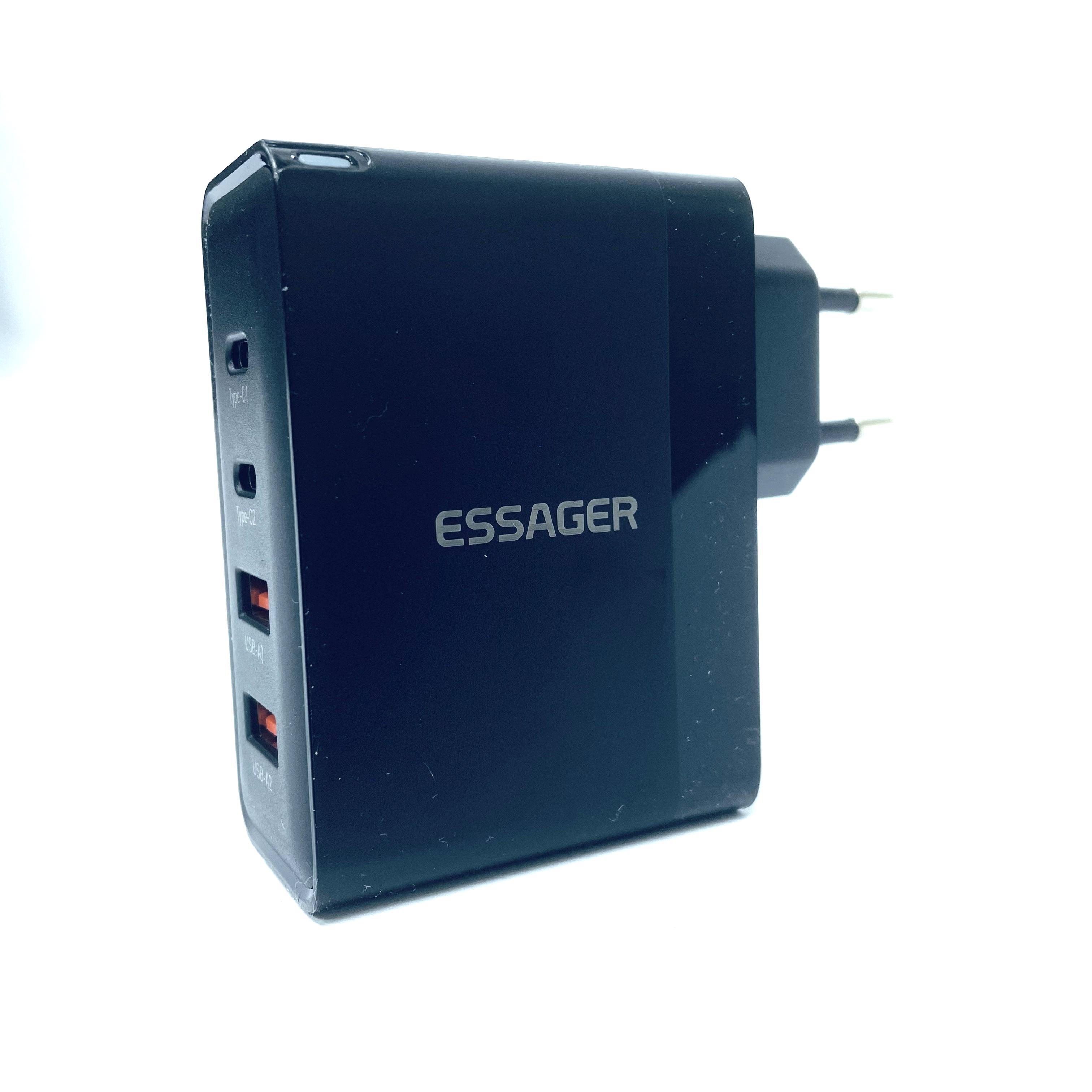 Зарядний пристрій для телефонів 2xType-C/2xUSB-A Чорний (060120) Зарядний пристрій для телефонів 2xType-C/2xUSB-A Чорний (060120)