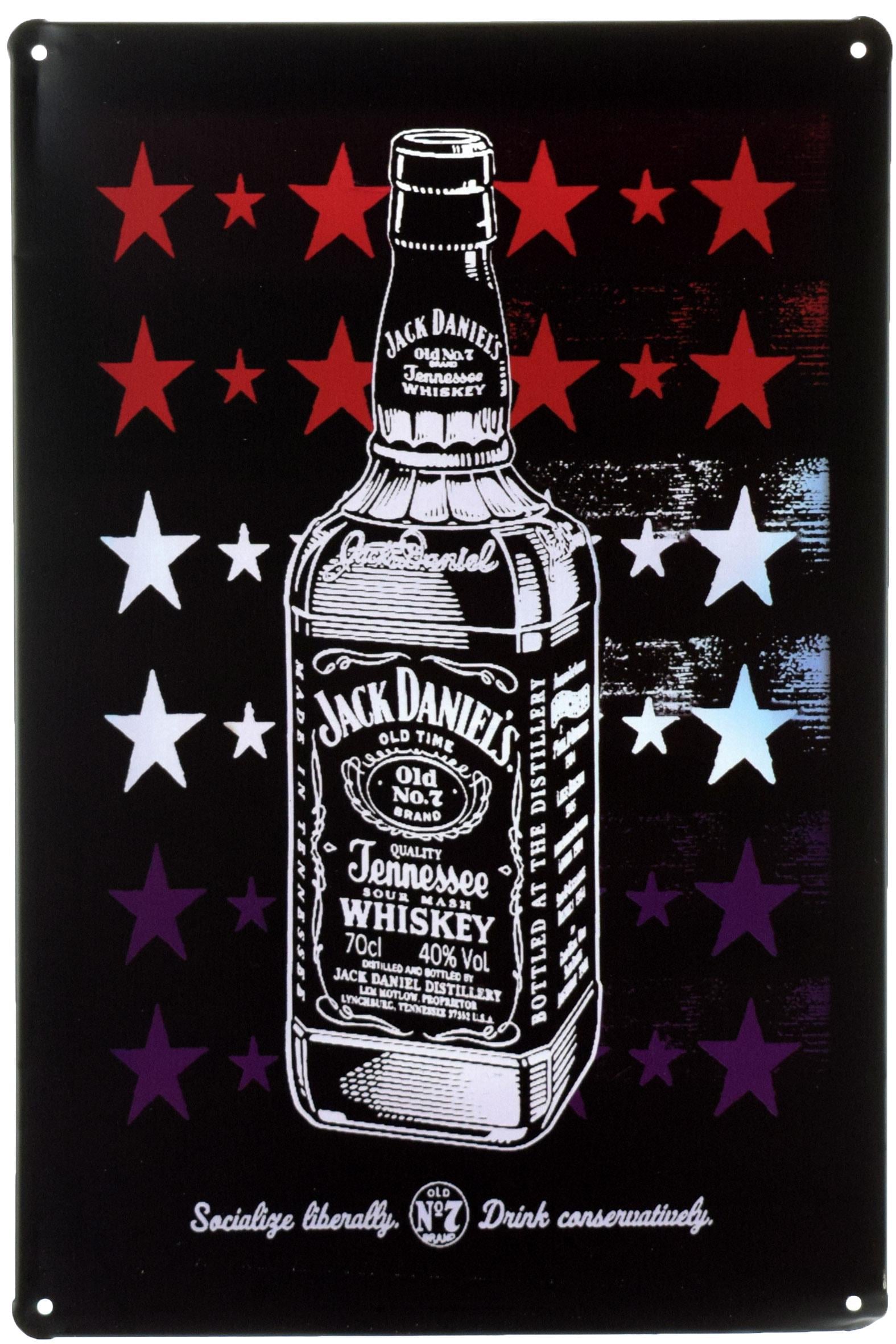 Табличка металева Jack Daniel's Drink Conservatively 20x30 см