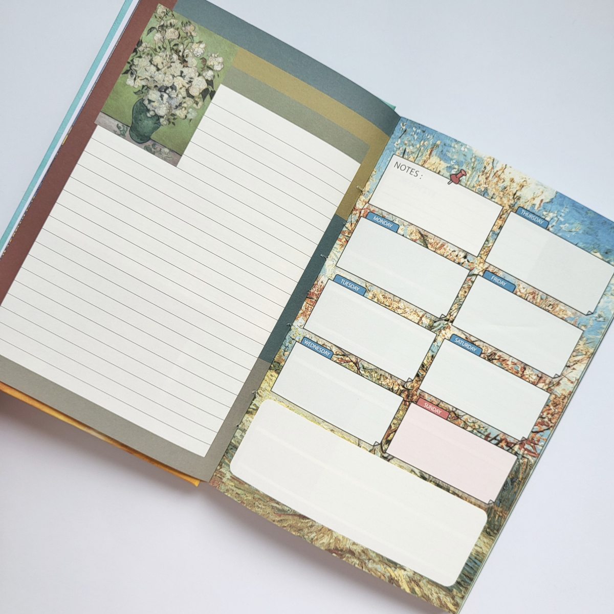 Блокнот А5 с принтом Ван Гог недатированный с обложкой картины Цвет миндаля 96 листов (295) - фото 3 Блокнот А5 с принтом Ван Гог недатированный с обложкой картины Цвет миндаля 96 листов (295) - фото 3