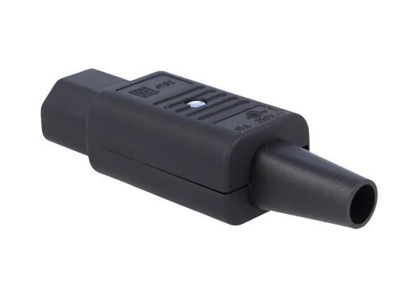 Роз'єм живлення Schurter C13 на кабель 250B 10A 3 контакта IEC 60320 (000047613) - фото 5