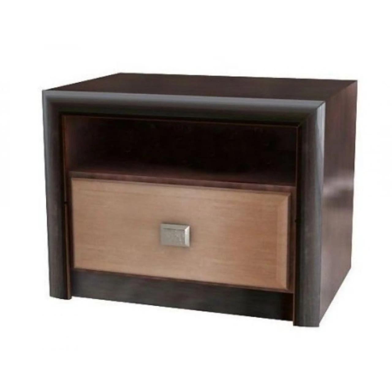 Тумба прикроватная Гербор Коэн МДФ KOM1S Венге магия/Штрокс темный (GRB-1364)