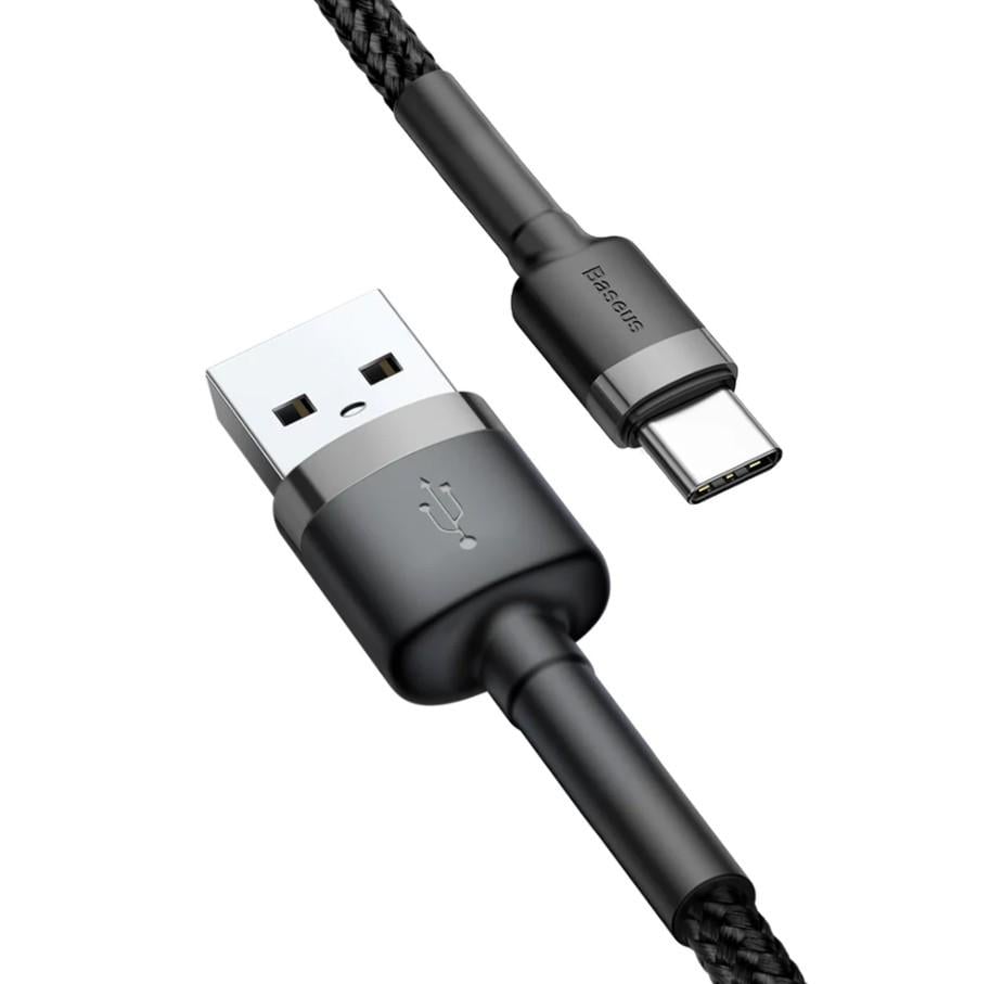 Кабель Baseus Cafule USB to Lightning 2 A 3 м Gray/Black (9875492)