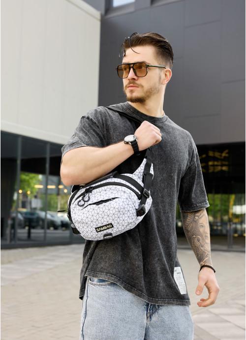 Мужская сумка Sambag Square тканевая через плечо (11420301517)