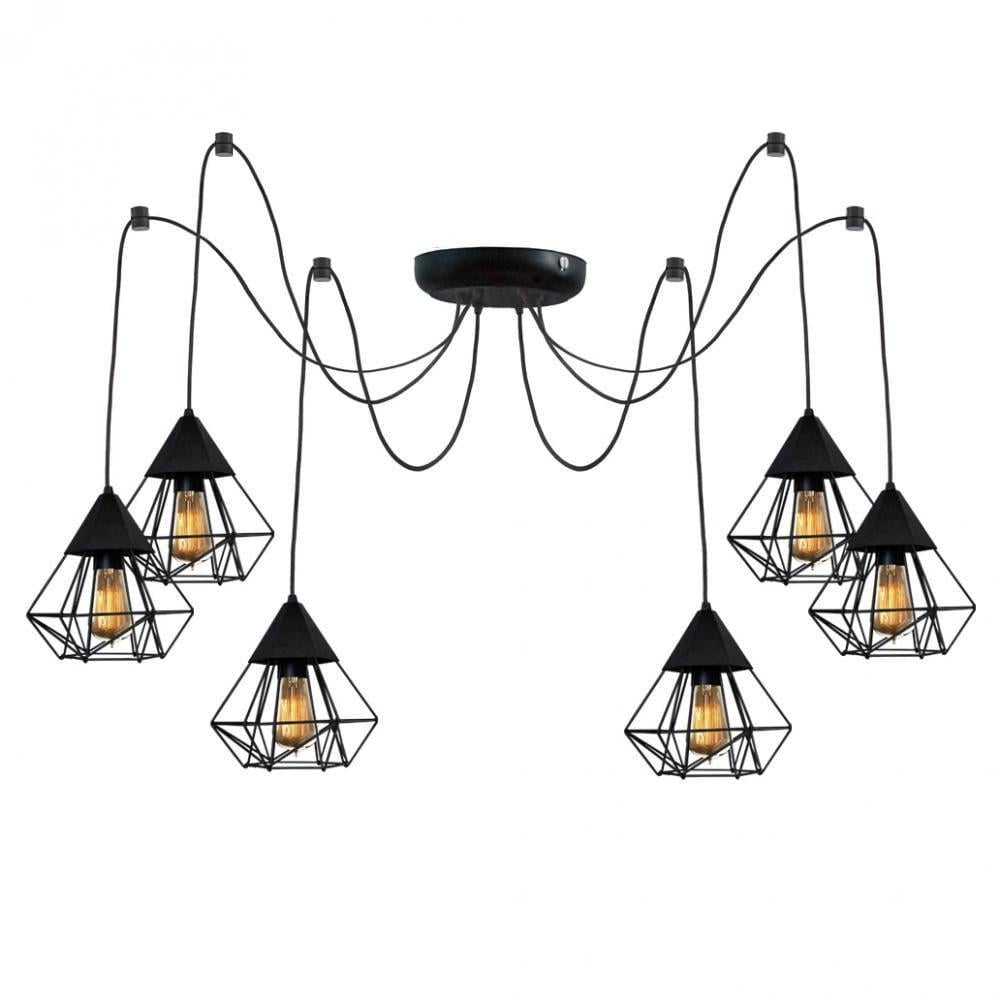 Люстра MSK ELECTRIC Crystal паук 6 плафонов (NL 0535-6)