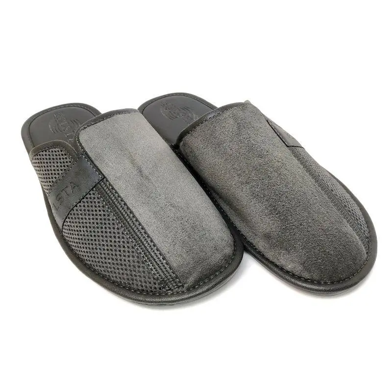 Тапочки домашние БЕЛСТА мужские велюровые 27,5 см р. 43 Серый (501-4327)