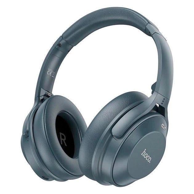 Навушники бездротові Hoco W37 PREMIUM з активним шумопоглинанням Blue