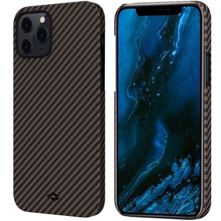 Чехол накладка Pitaka MagEZ Case for iPhone 12 Pro, Twill Black/Rose Gold (KI1206P)