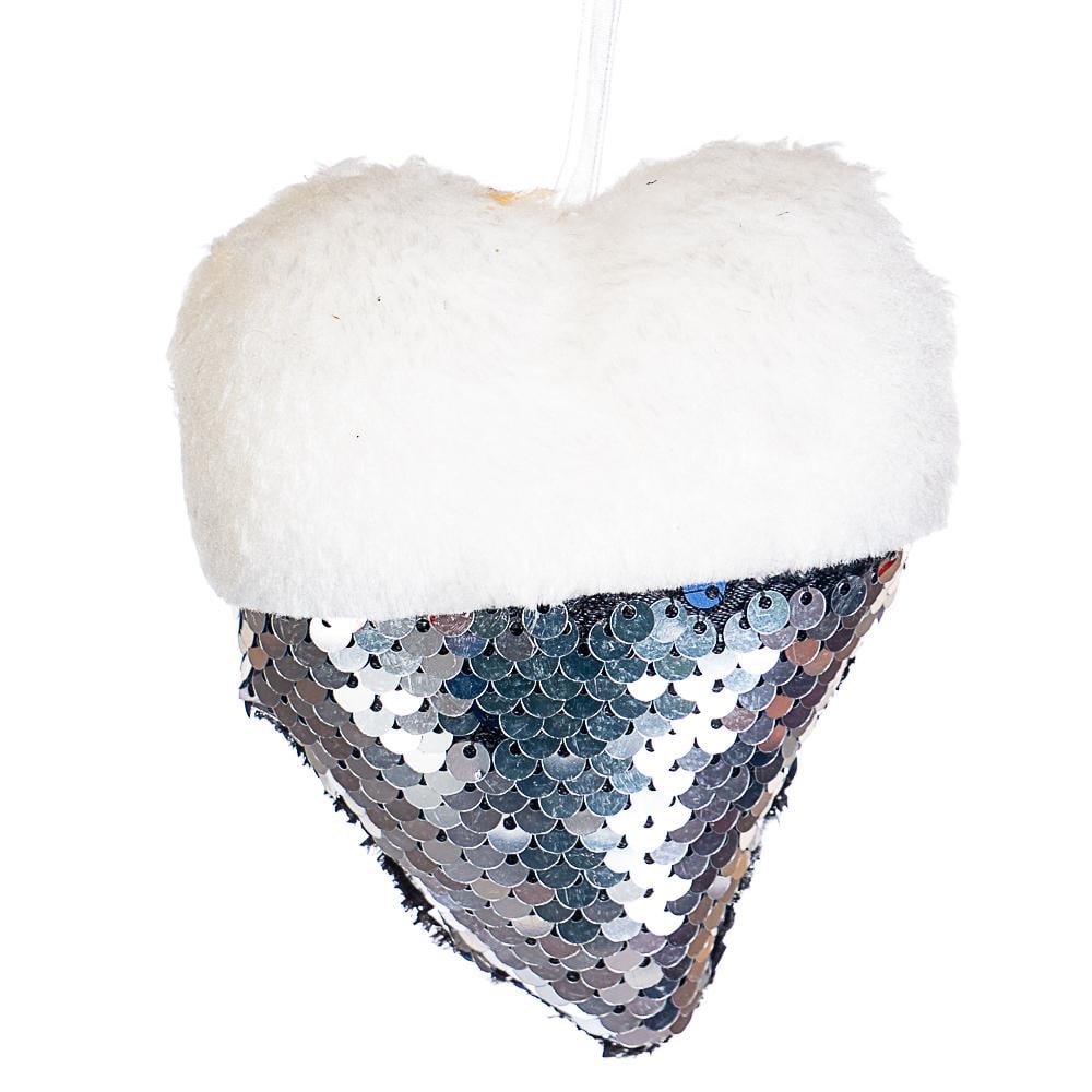 Набір новорічних прикрас Elisey Серце 6 шт. (039NZK)