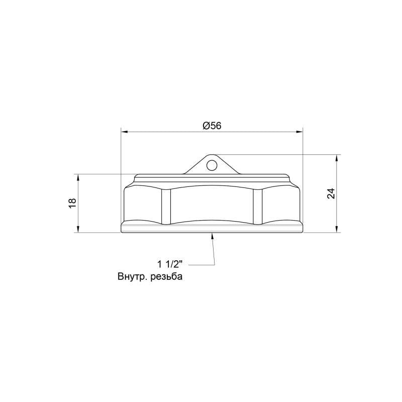 Заглушка SD Plus SD40240 латунь 1 1/2" ВР (FRRS00047801) - фото 2 Заглушка SD Plus SD40240 латунь 1 1/2" ВР (FRRS00047801) - фото 2