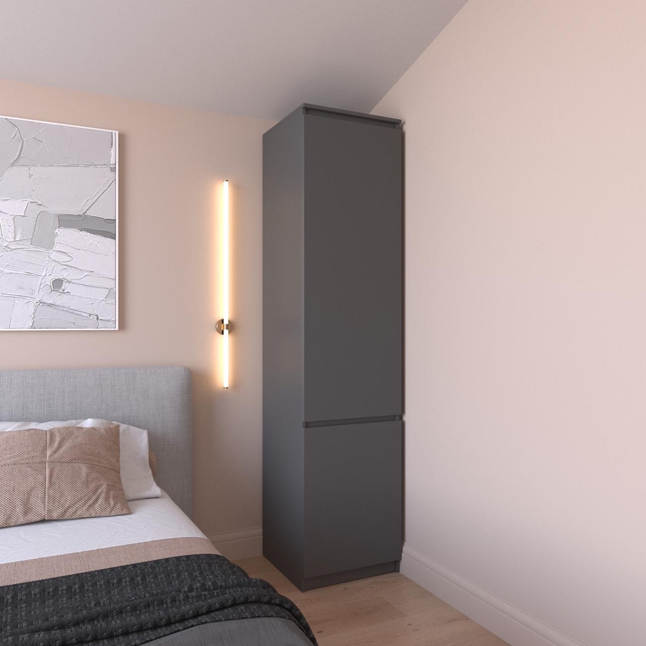 Шафа-пенал Вайс R-22 502х500х2110 мм Антрацит (30746118) - фото 1 Шафа-пенал Вайс R-22 502х500х2110 мм Антрацит (30746118) - фото 1