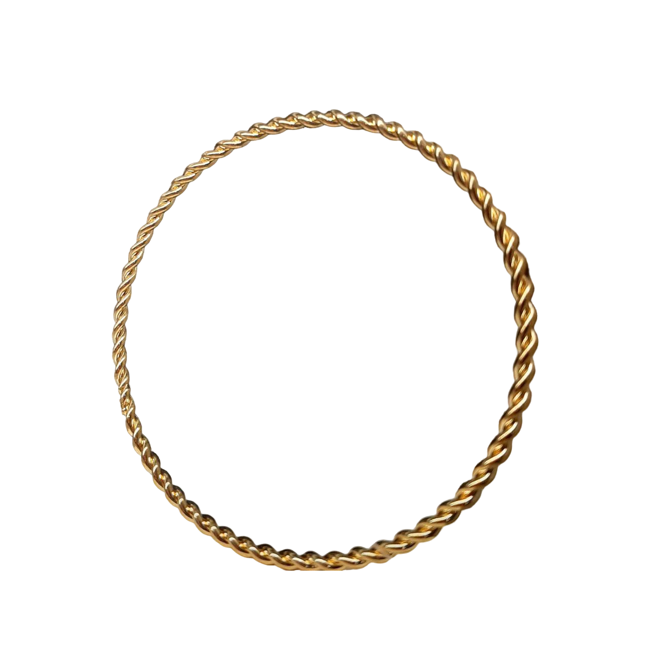 Браслет женский Крученый металлический Золотистый (6320)