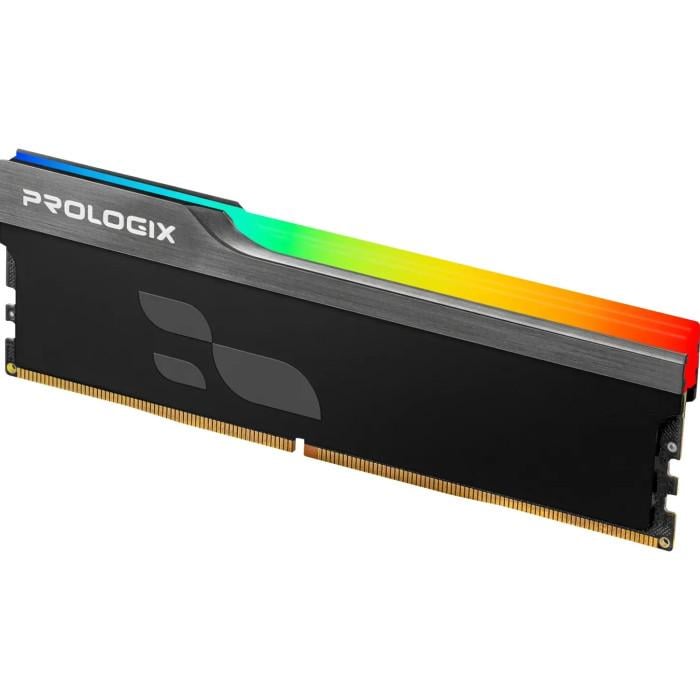 Оперативная память PrologiX Onyx RGB 16 Гб DDR5 6000 МГц CL36 Black (PRO16GB6000YBR5)