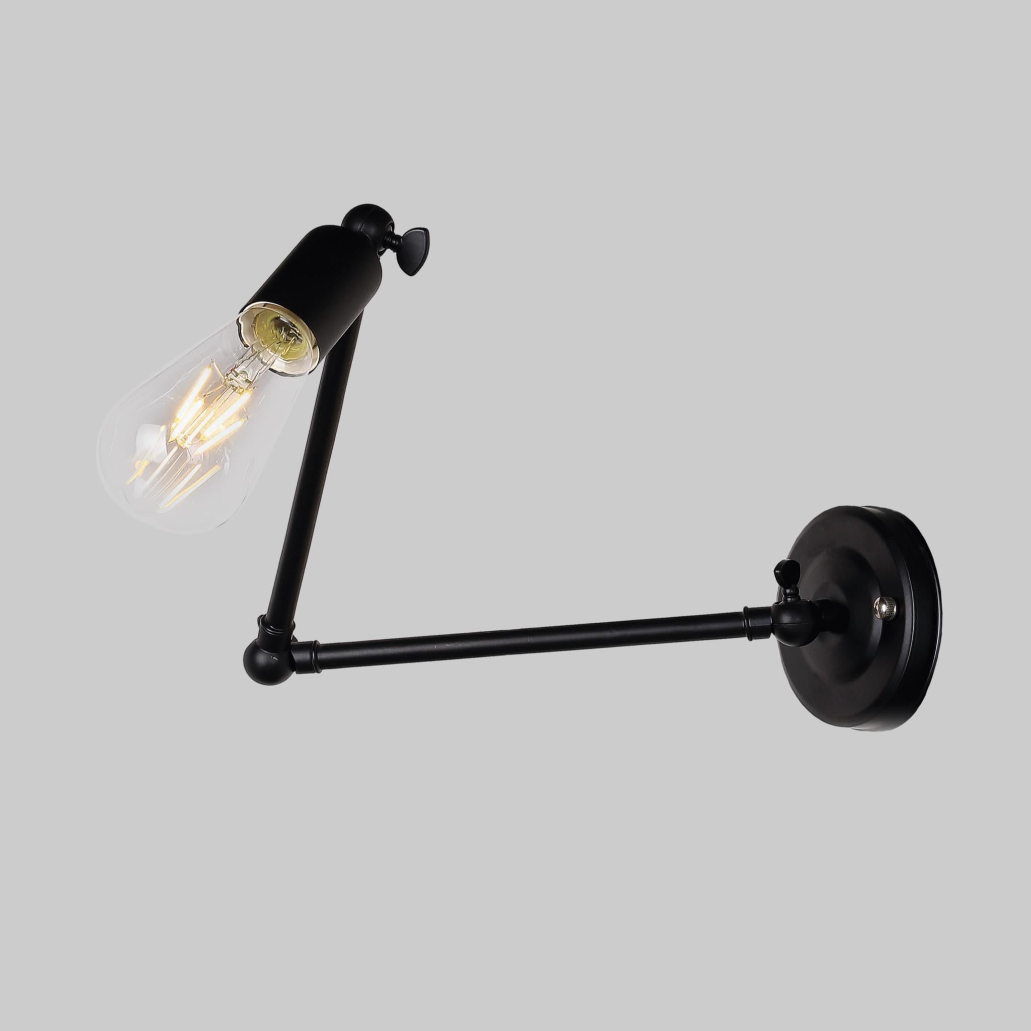 Бра Black Loft на длинной ноге 12 см Черный