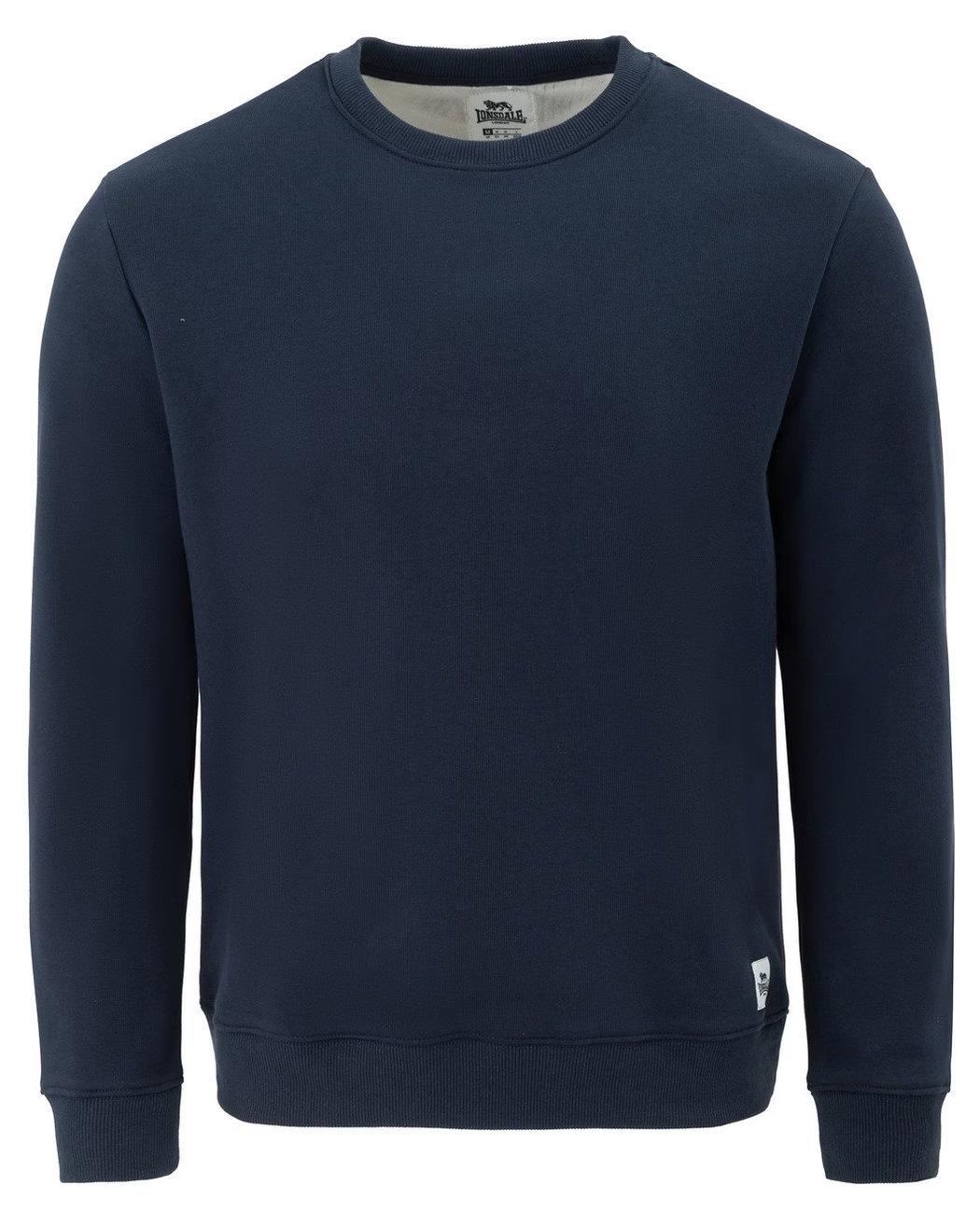 Свитшот базовый Lonsdale 52220618 утепленный на флисе XL Темно-синий (2522206184707)