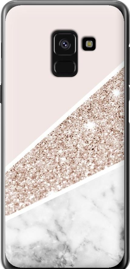 Чехол на Samsung Galaxy A8 2018 A530F Пастельный мрамор (4342u-1344-42517)